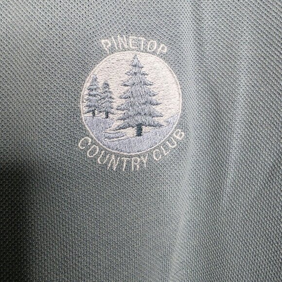 Nike Golf Long Sleeve Polo Shirt Size XL Green Pine Top Country Club - Picture 2 of 4